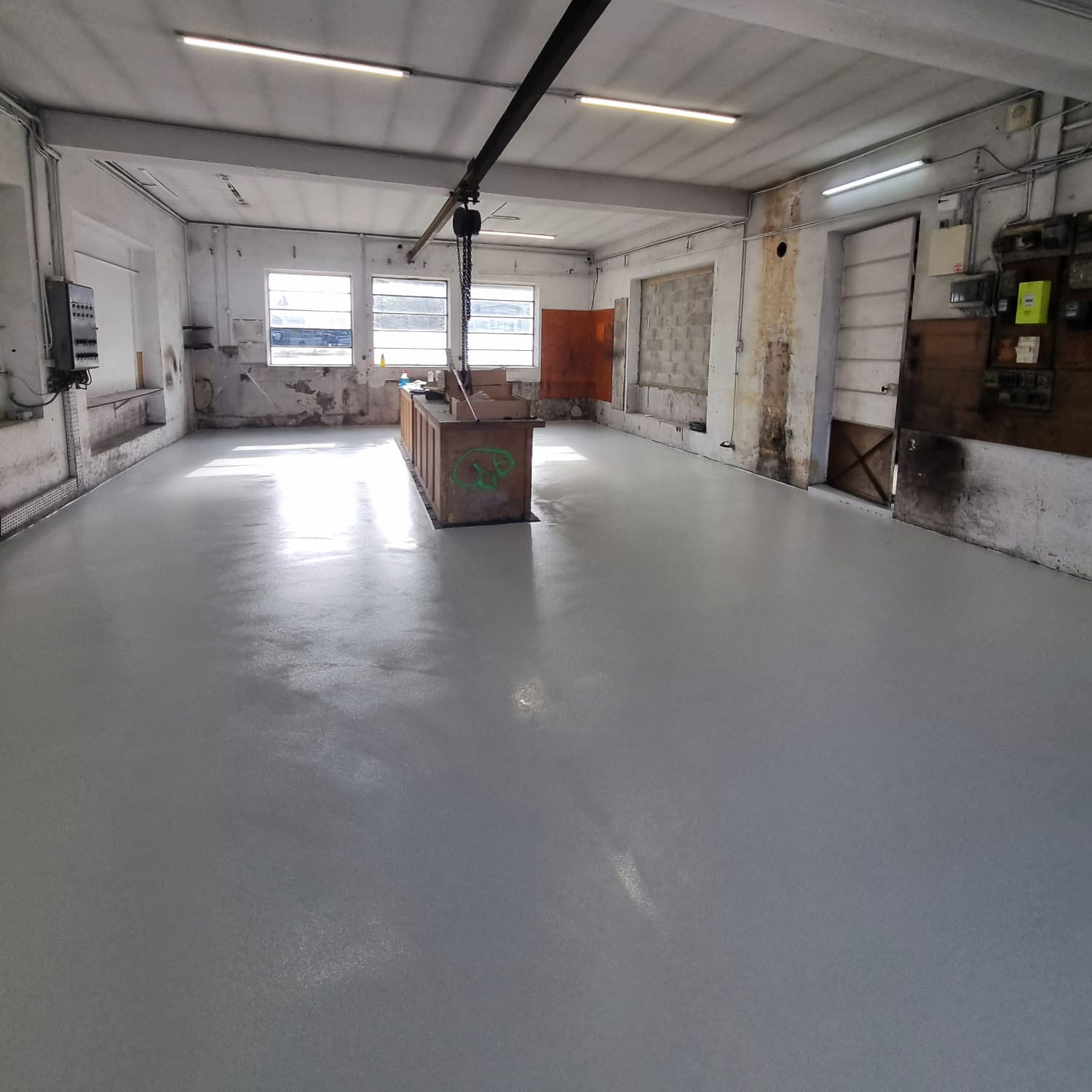 Sol semi lisse (système antidérapant)